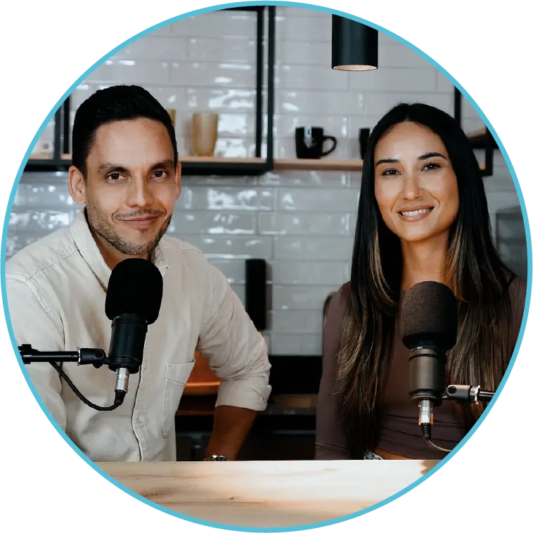 Carlos y Vicky en conferencia